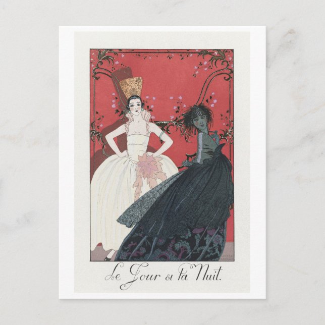 George Barbier, carte postale Art déco (Devant)