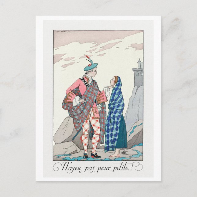 George Barbier, carte postale Art déco (Devant)