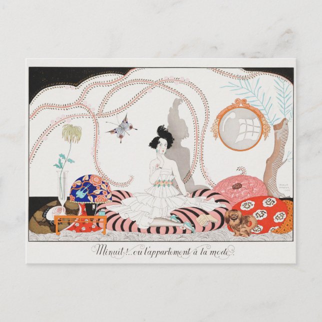 George Barbier, carte postale Art déco (Devant)