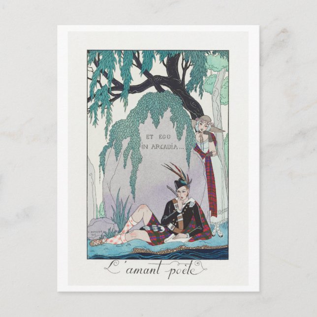George Barbier, carte postale Art déco (Devant)