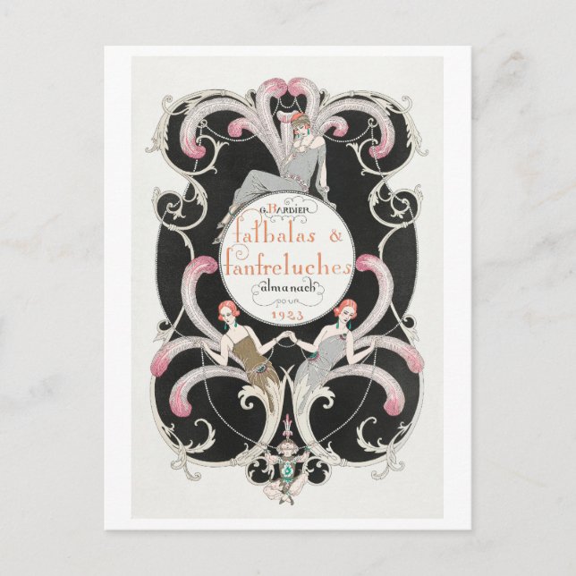 George Barbier, carte postale Art déco (Devant)