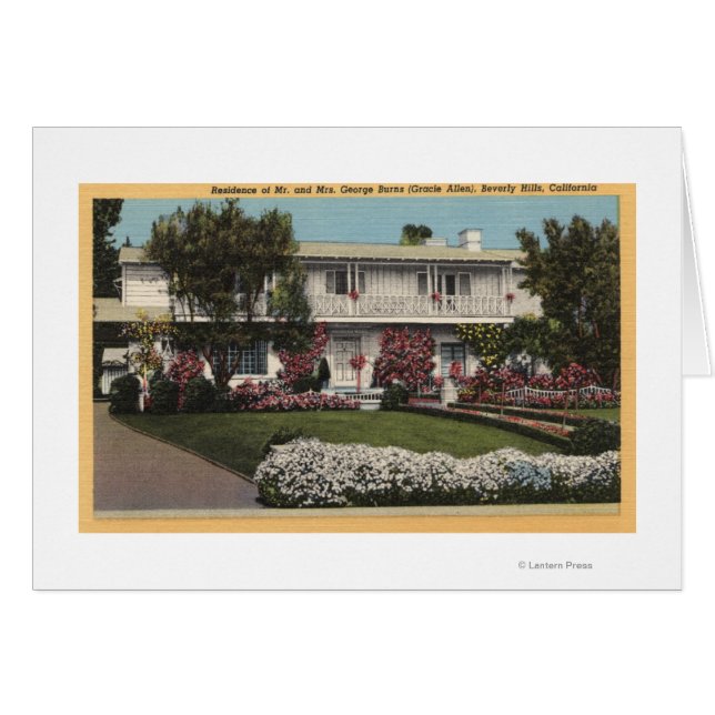 George Burns et la maison de Gracie Allen (Devant horizontal)