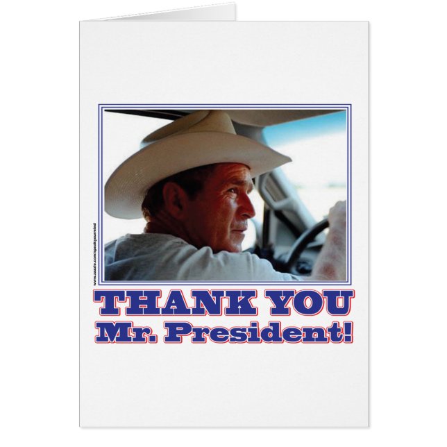 George Bush/Merci ! (Devant)