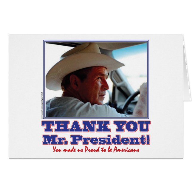 George Bush/Merci ! (Devant horizontal)
