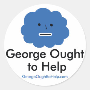 George Devrait Aider Sticker Set