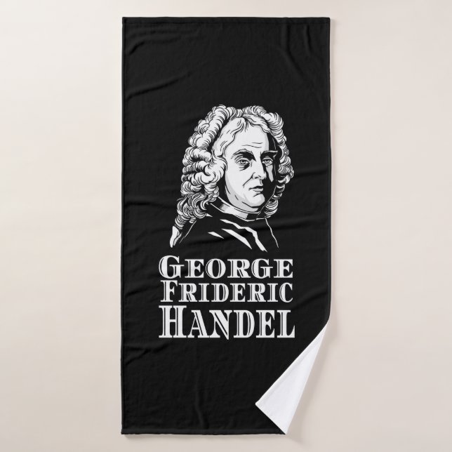 George Frideric Handel Portrait (Serviette de bain)