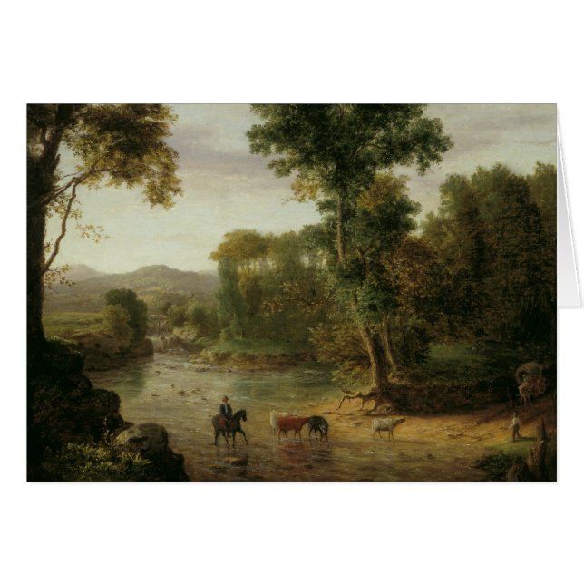 George Inness - Traverser la Ford (Devant horizontal)