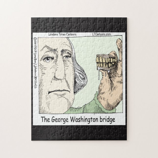 George Washington Bridge Drôle Jigsaw Puzzle (Vertical)