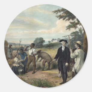 George Washington en autocollants fermiers