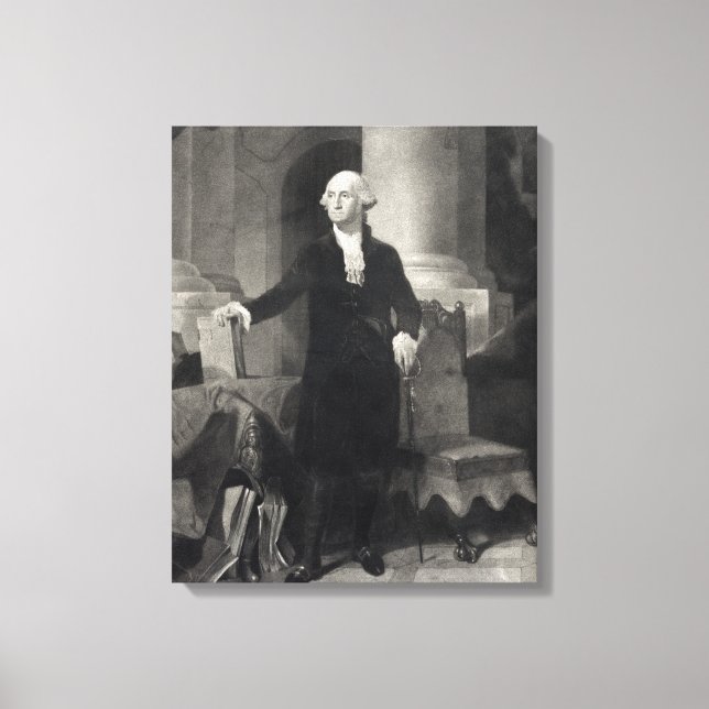 "George Washington Portrait" imprimé de toile enve (Recto)