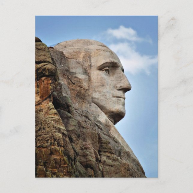 George Washington sur la carte postale du mont (Devant)