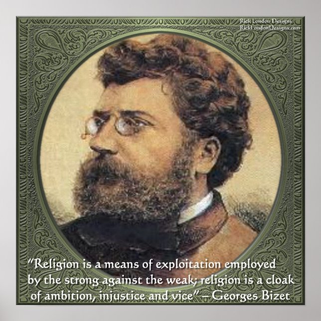 Georges Bidet Religion Exploit Affiche de citation (Devant)