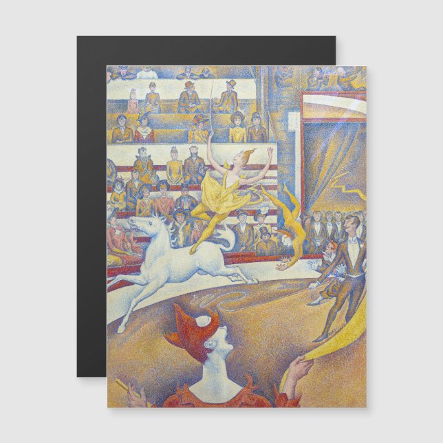 Georges Seurat - La Carte magnétique du Cirque (Devant / Derrière)