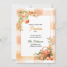 Georgia Peach Moving Faire-part