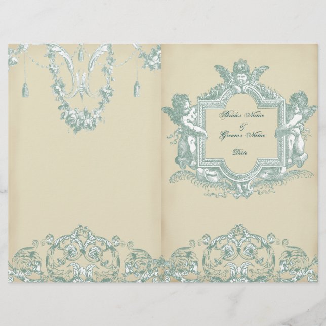 Georgiana (Crème) Programme de mariage bi-plié (Devant)