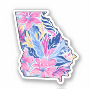 Géorgie - Autocollant d'été - Inspiré Lilly