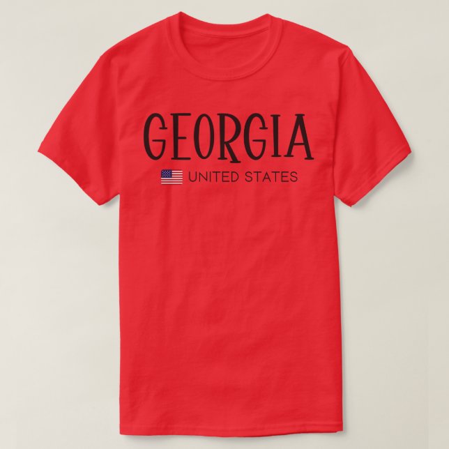 Géorgie États-Unis TShirt (Design devant)