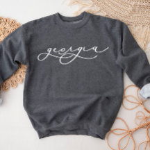 Géorgie Script State Femme Sweatshirt
