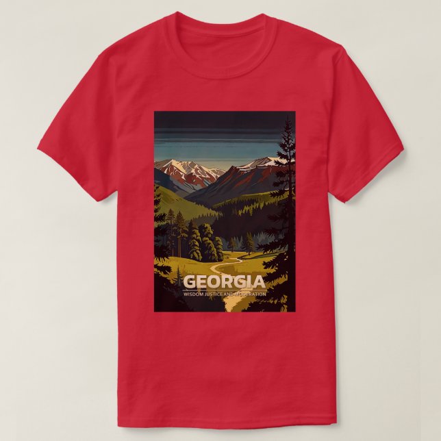 Géorgie State Travel TShirt 3 (Design devant)
