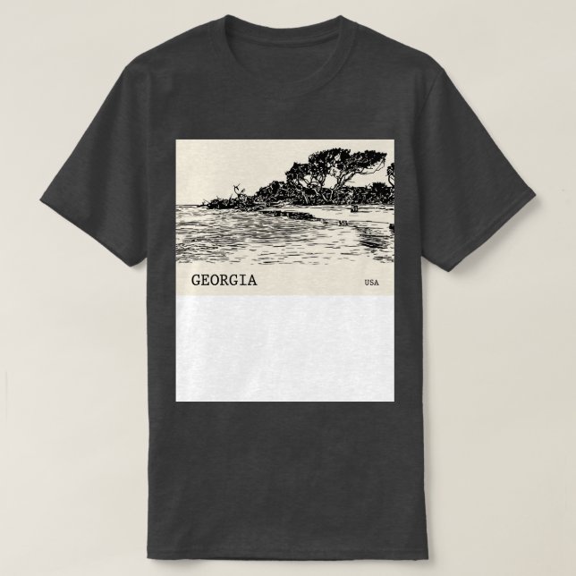 Géorgie USA TShirt 1 (Design devant)