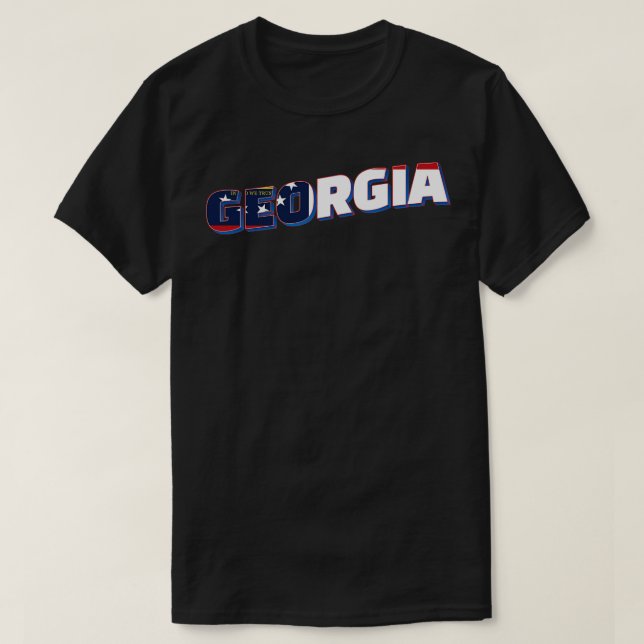 Géorgie vintage style rétro souvenir TShirt 1 (Design devant)