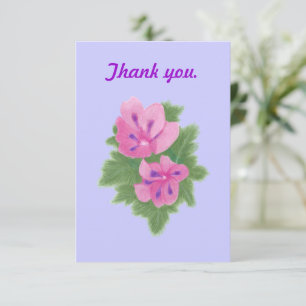 Géraniums Fleurs Rose Violet Mariage Merci