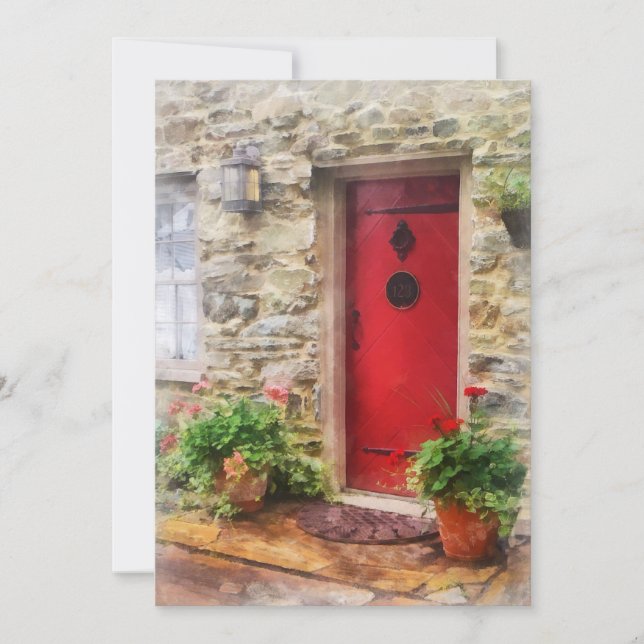 Geraniums par Red Door (Devant)