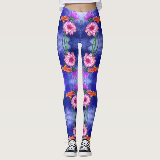 Gerbera Daisies Leggings (Devant)