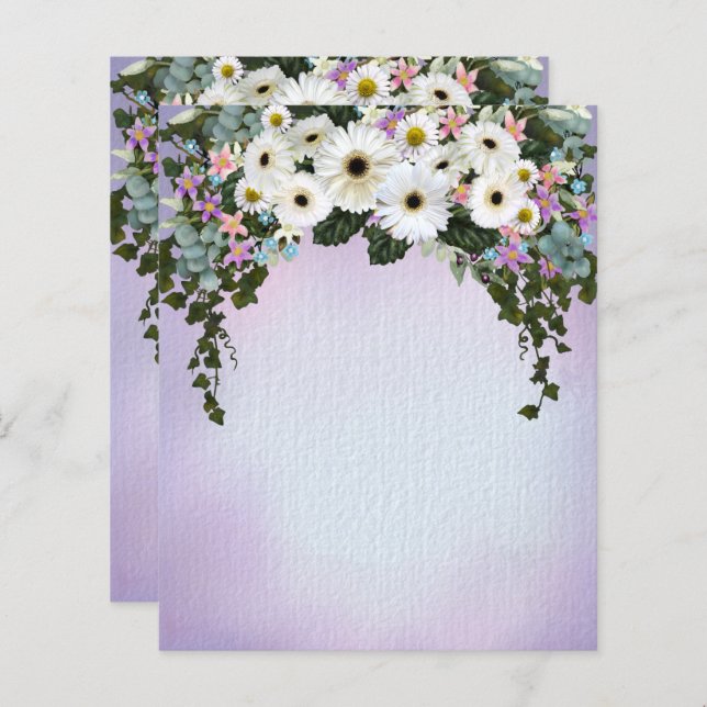 Gerbera Daisies Swag (Devant / Derrière)