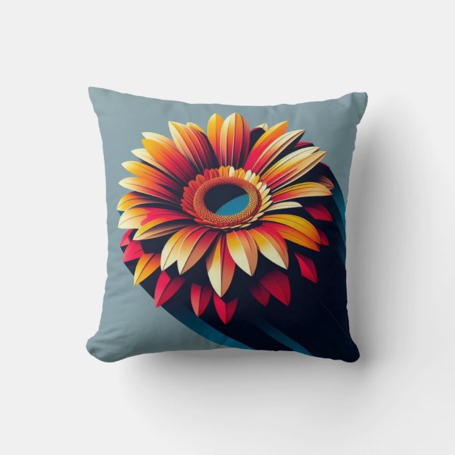 Gerbera Daisy Coussin pour le confort inspiré du j (Recto)