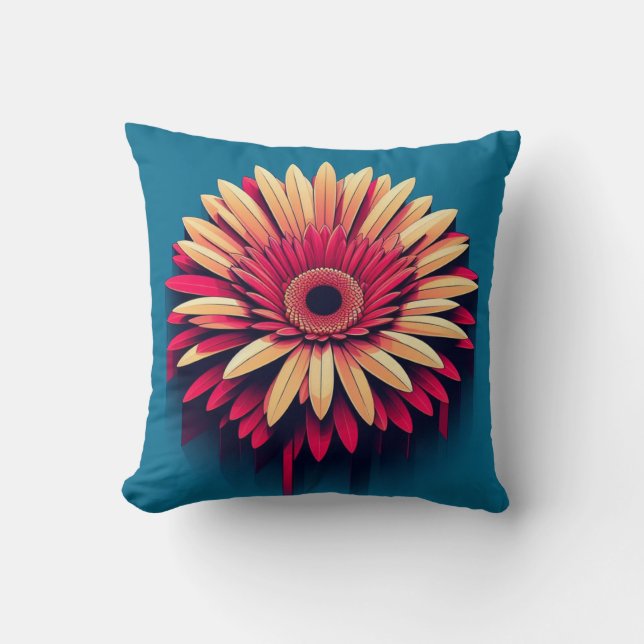 Gerbera Daisy Coussin pour le confort inspiré du j (Recto)
