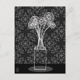 Gerbera dans Vase Illustration carte postale
