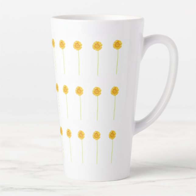 Gerbera marguerite Latte Mug (Droite)