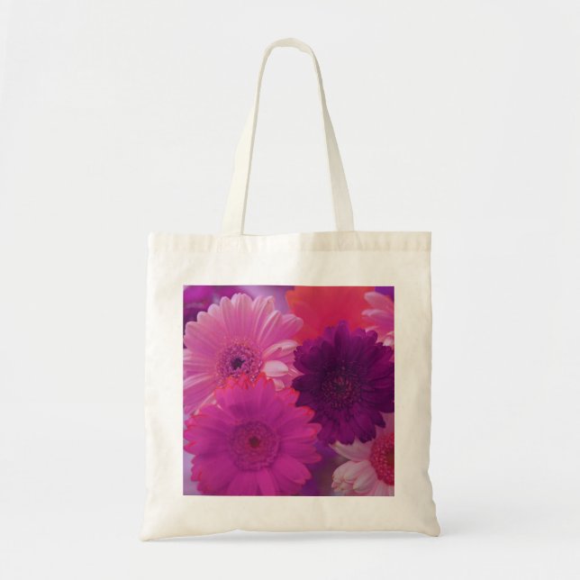 Gerbera rose Fleurs de marguerite Sacs fourre-tout (Devant)