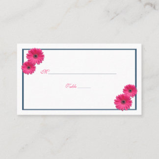 Gerbera rose Mariage Cartes de Place
