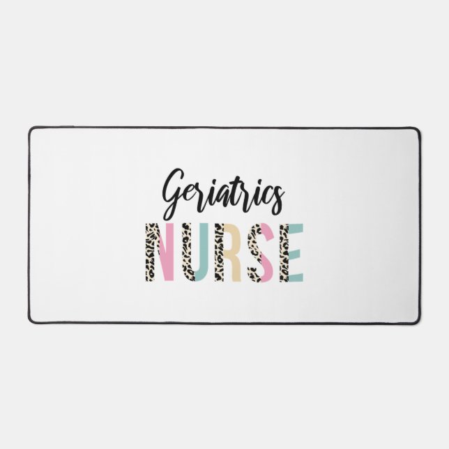 Geriatrics Nurse mignon Leopard Design - Drôle cad (Recto)