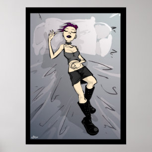 Germaine (Classic Illustration) Poster