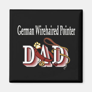 german pointeur à poils durs papa Magnet