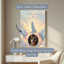 German Shepherd Rainbow Bridge Poster