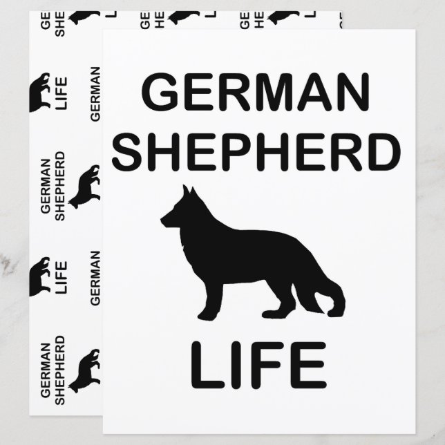 german shepherd vie scrapbook (Devant / Derrière)