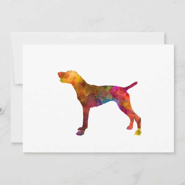 German Shorthaired Pointer in watercolor (Devant)