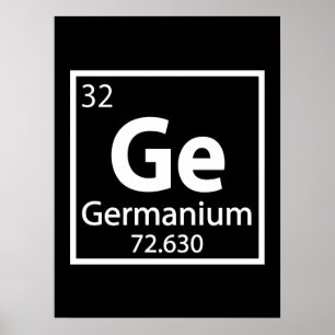 Germanium - Tableau périodique scientifique allema