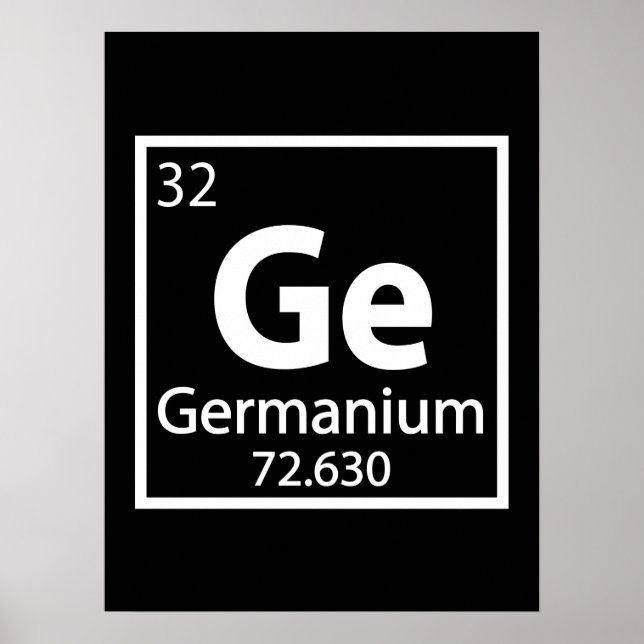 Germanium - Tableau périodique scientifique allema (Devant)