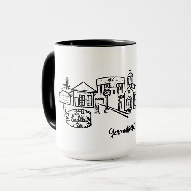 Germantown Skyline Combo Mug (Devant gauche)