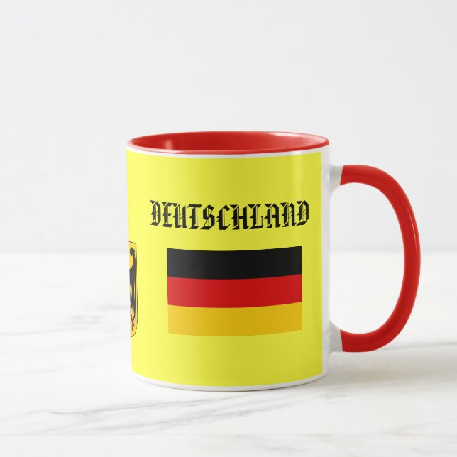 GERMANY* / ALLEMAGNE Flag & Coat of Arms Mug (Droite)