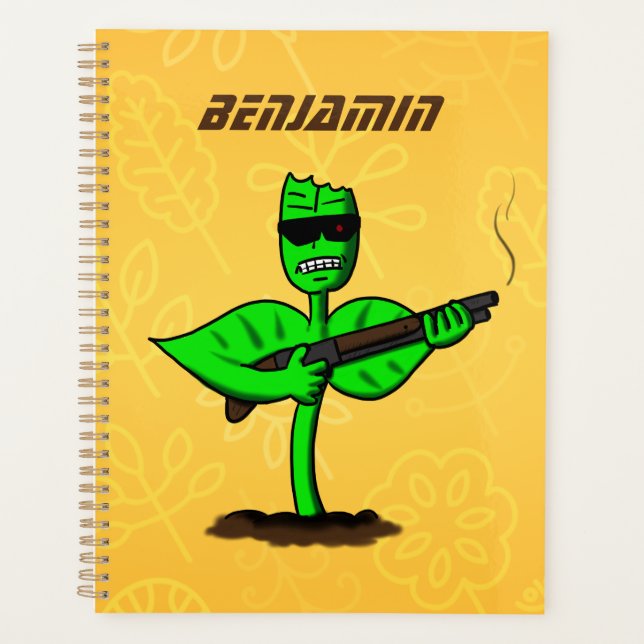 Germinator plante cyborg bande dessinée drôle (Devant)