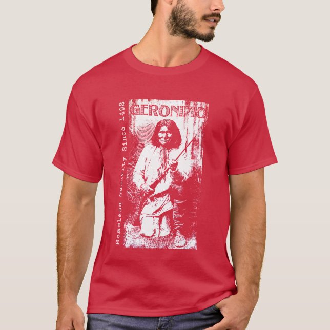 Geronimo Art Tshirt Native American Apache Gift (Devant)