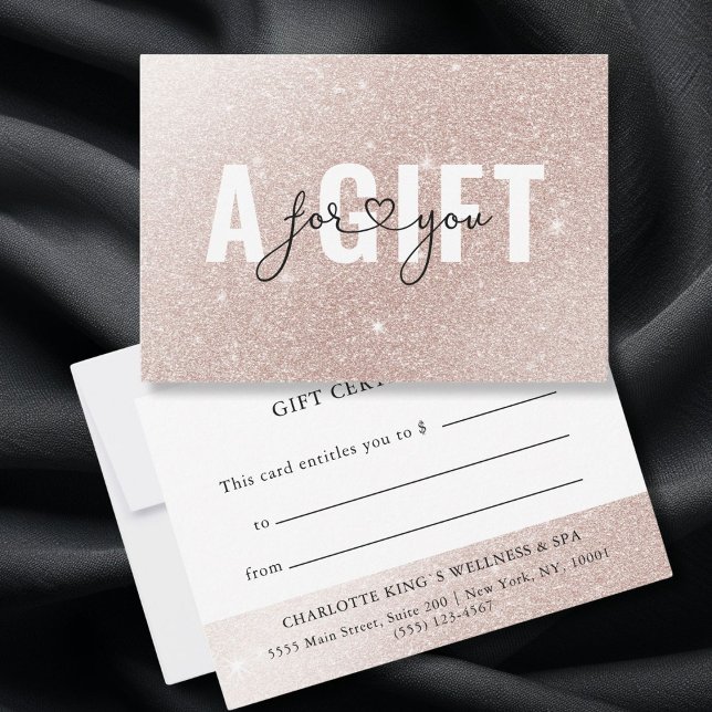 GESCHÄFTSGESCHENKZERTIFIKAT | Parties scintillant  (GESCHÄFTSGESCHENKZERTIFIKAT | Rosegold Glitter. Add a touch of glamour to your business offerings wi)