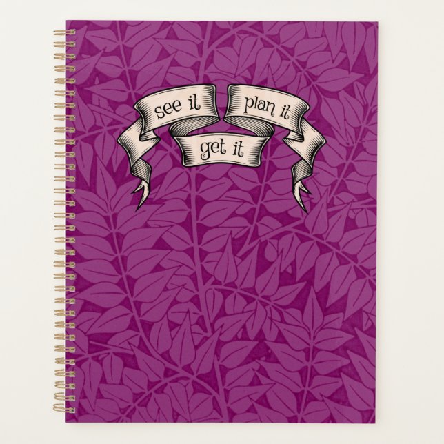 GET IT Planner en violet (Devant)