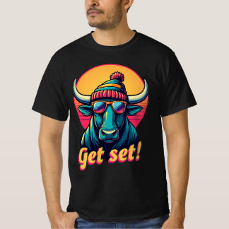 Get Set Bull - T-shirt taureau motivationnel